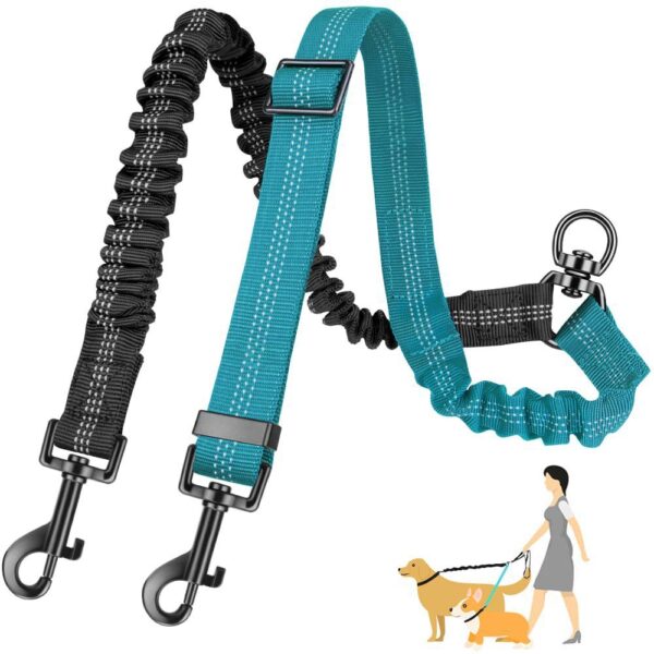 Retractable One For Two Dog Rope Leash - Image 7