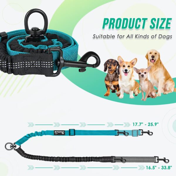 Retractable One For Two Dog Rope Leash - Image 2