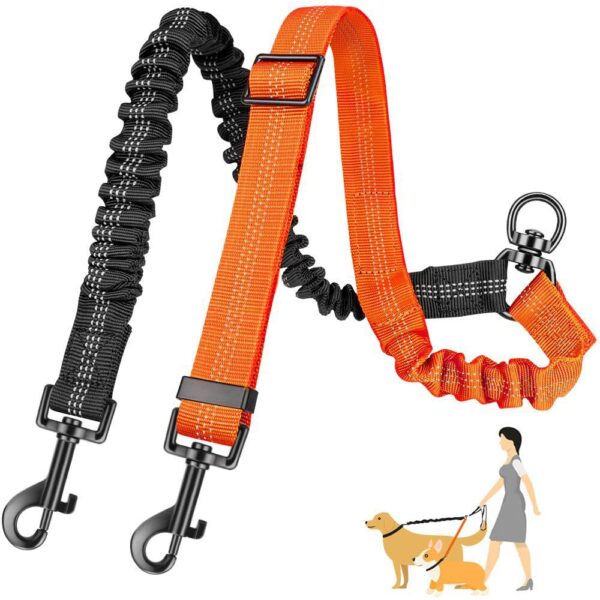 Retractable One For Two Dog Rope Leash - Image 6