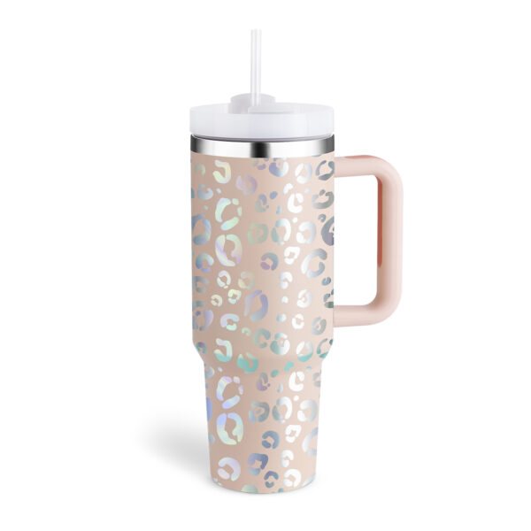 40oz Straw Coffee Mug With Handle Portable Car Stainless Steel Water Bottle Large Capacity Travel Bisphenol A Free Mug - Image 3