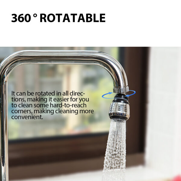 Kitchen Faucet BubblerWater Saving Pressure Filter Tap 360 Rotate Shower Head Filter Bathroom Accessories Nozzles Pressurized Filter For Kitchen - Image 7