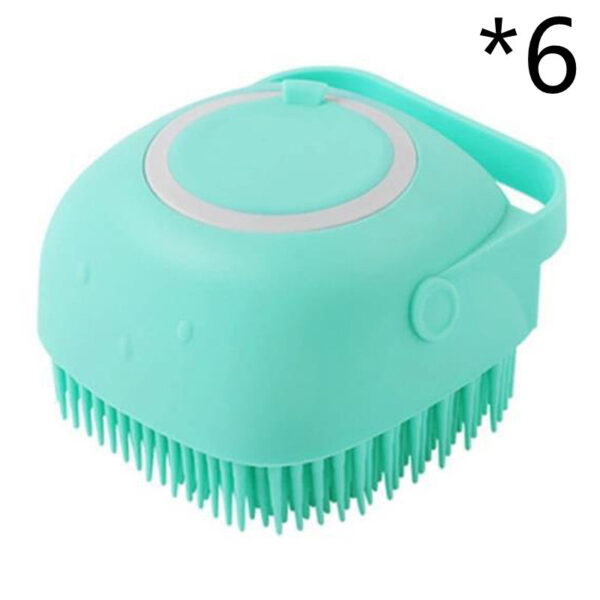 Silicone Dog Bath Massage Gloves Brush Pet Cat Bathroom Cleaning Tool Comb Brush For Dog Can Pour Shampoo Dog Grooming Supplies - Image 7