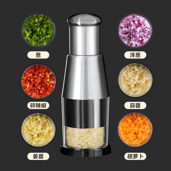 Garlic Crusher Onion Chopper Multipeler Vegetables Chopper Manual Garlic Press Machine Garlic Squeezer Kitchen Gadget - Image 7